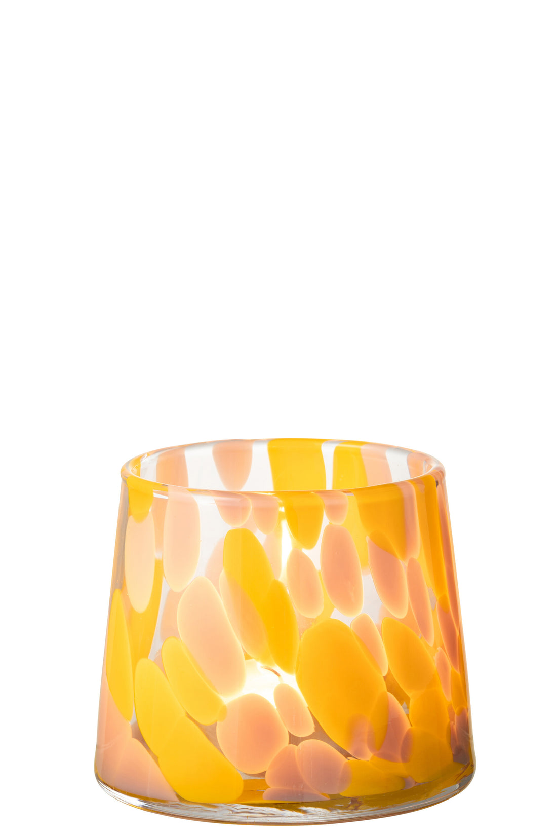 Orkaan Speckles Glas Roze/Oker