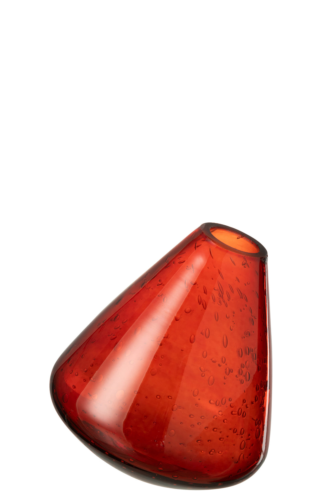 Vaas Topaas Glas Donker Oranje