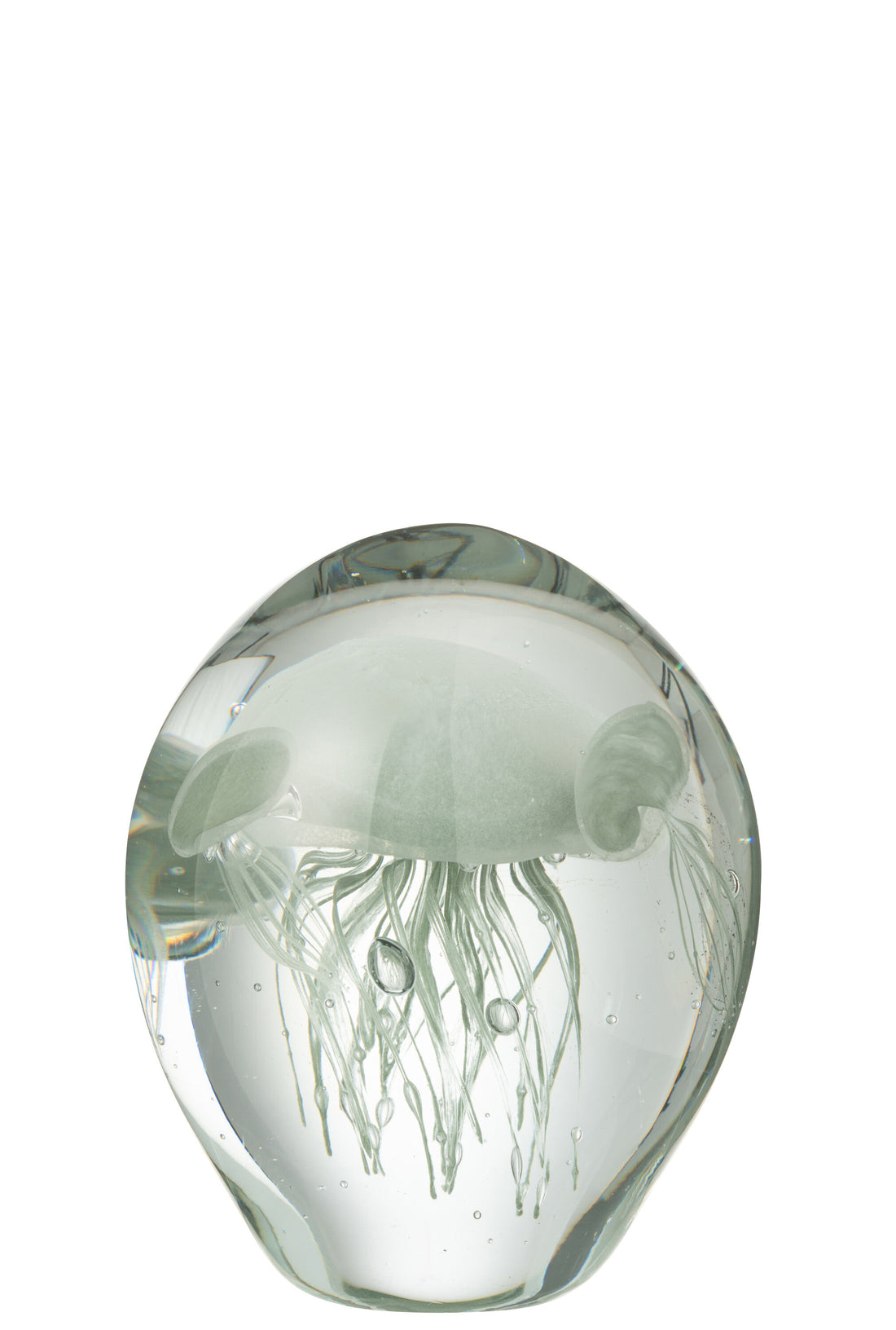 Papiergewicht Calypso Glas Transparant/Groen Klein