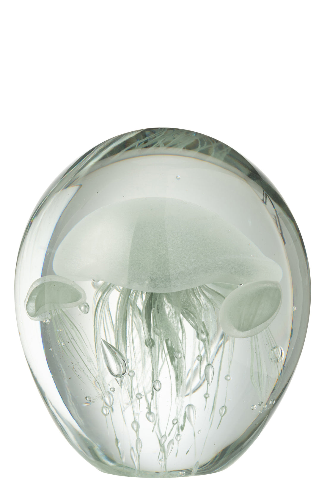 Papiergewicht Calypso Glas Transparant/Groen Groot