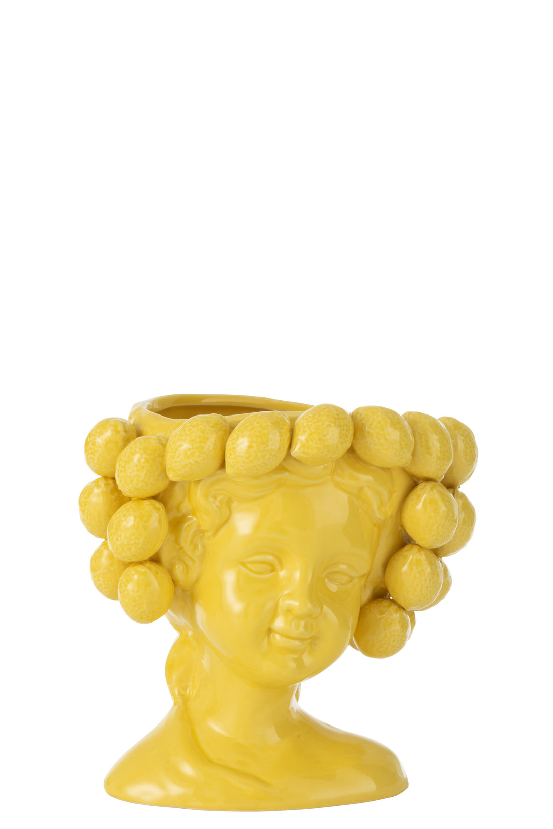 Bloempot Citroenmeisje Keramiek Geel