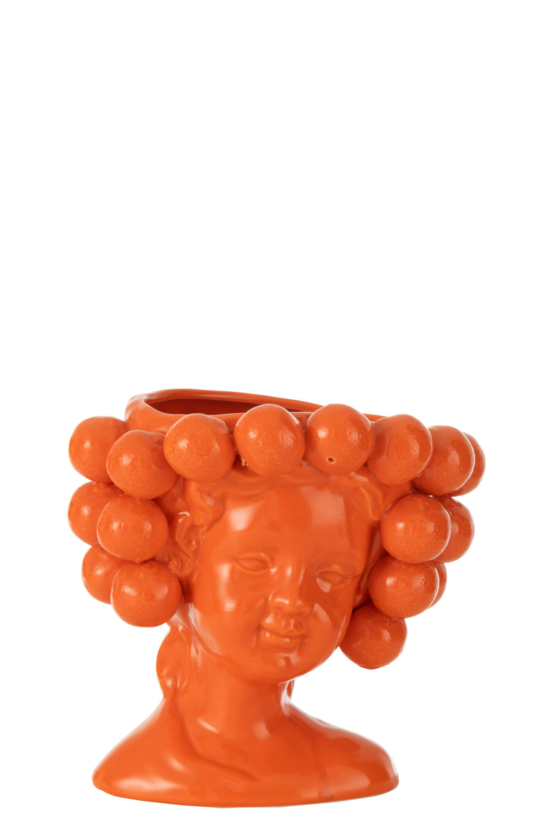 Bloempot Oranje Meisje Keramisch Oranje