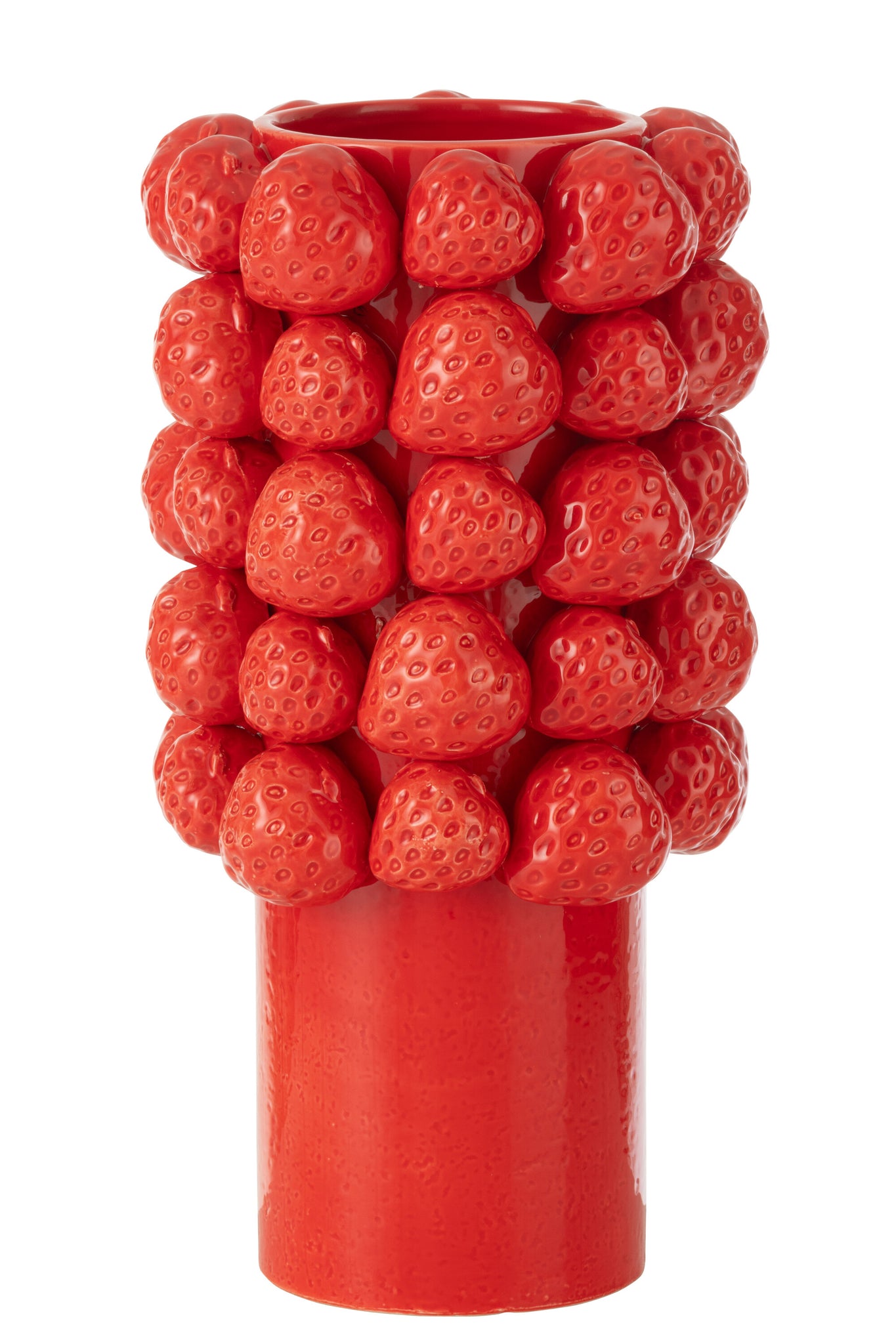 Vaas Aardbeien Keramiek Rood Groot