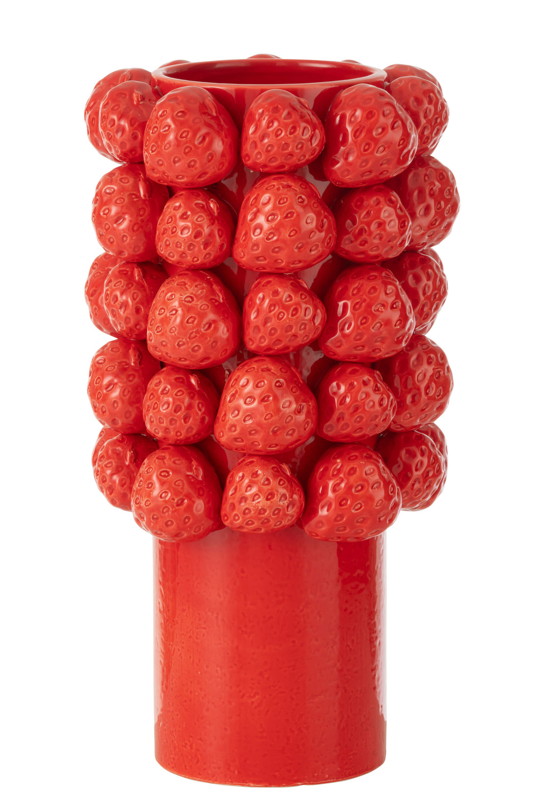 Vaas Aardbeien Keramiek Rood Groot