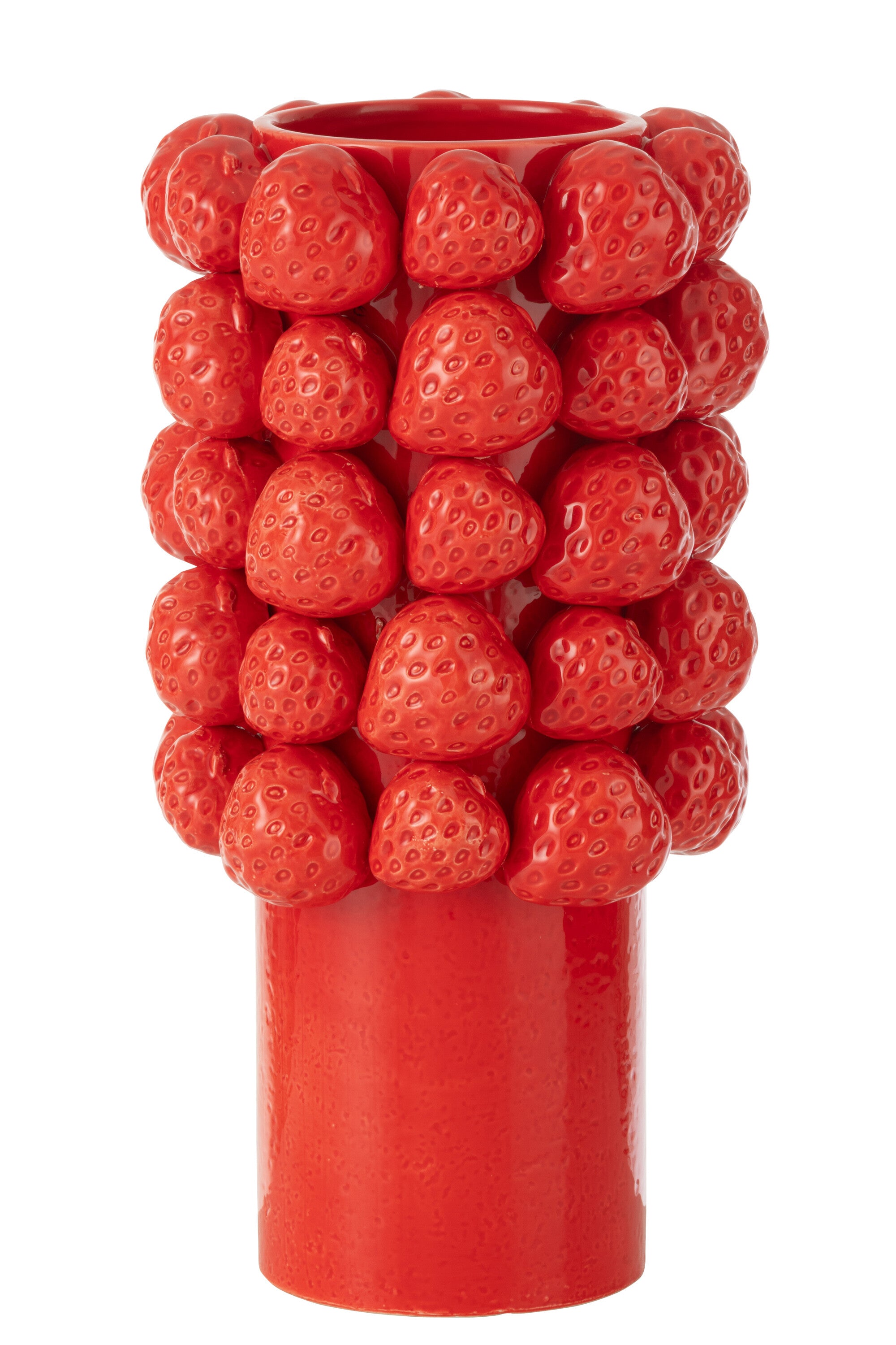 Vaas Aardbeien Keramiek Rood Groot