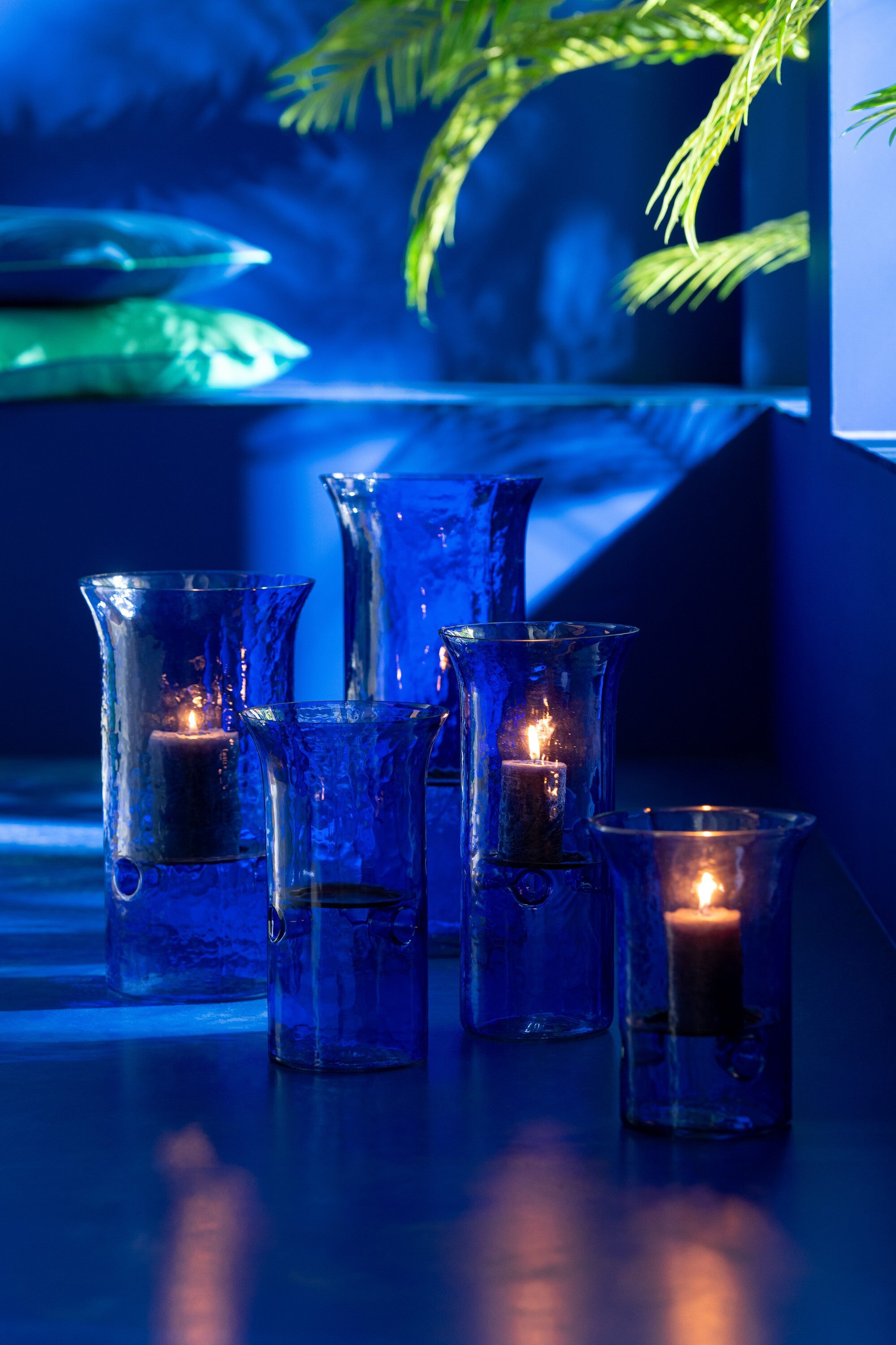 Orkaan Tarifa Smal Glas Blauw Extra Groot