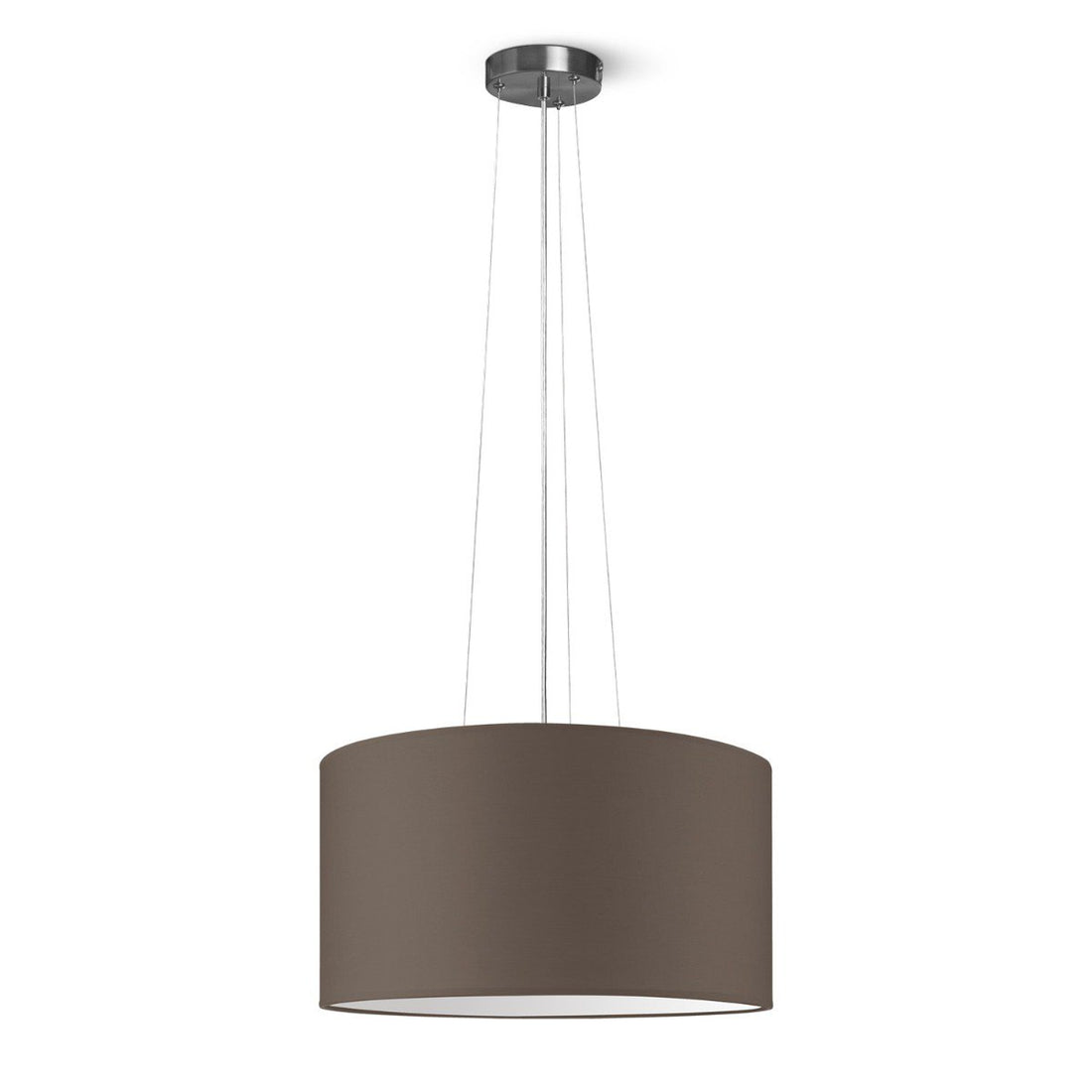 hanglamp Hover met lampenkap, E27, taupe, 50cm