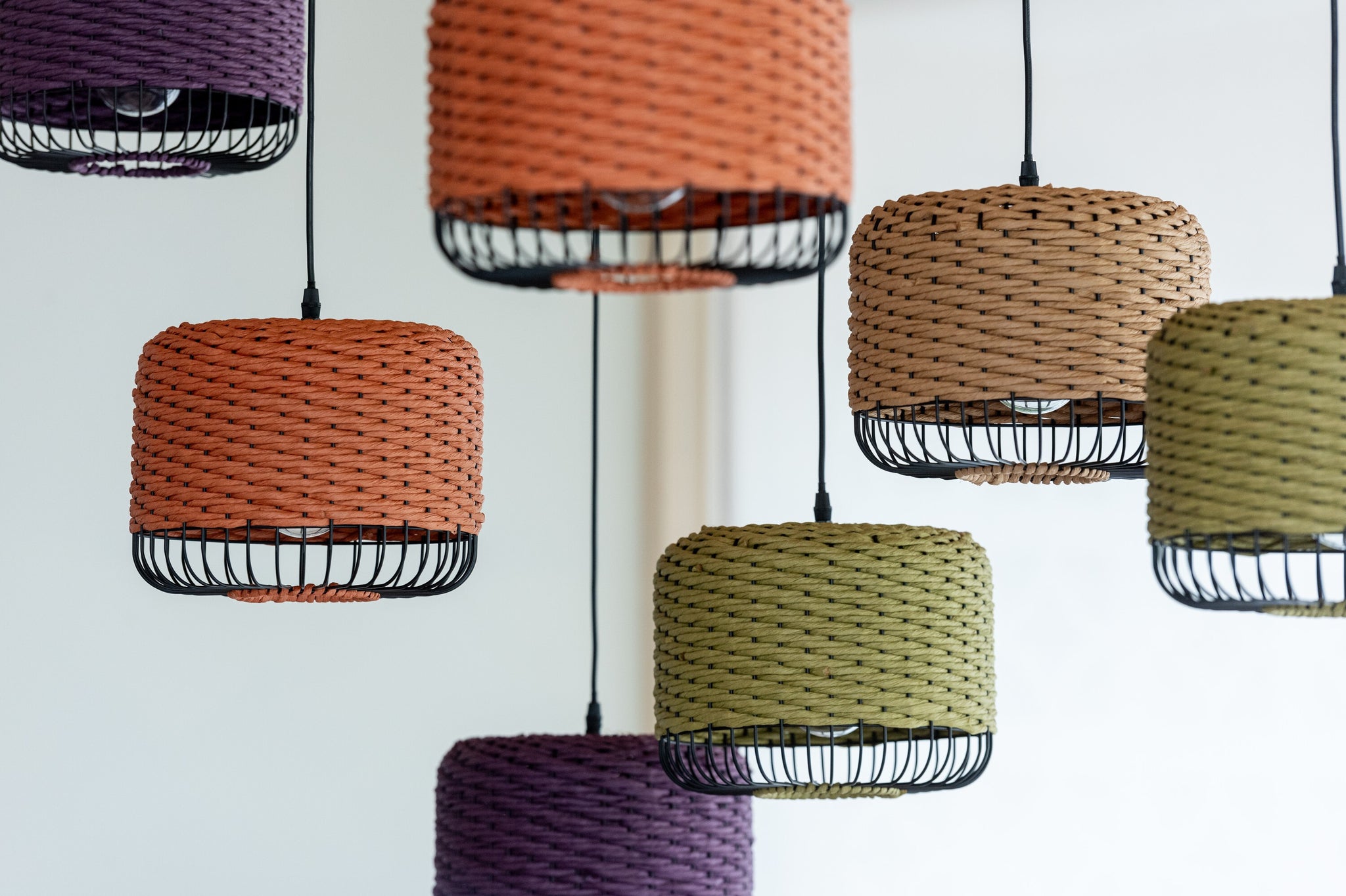 Plafondlamp Metaal Paars
