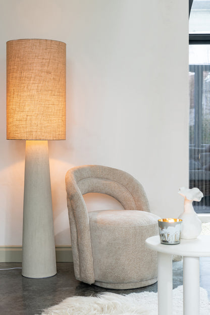 Vloerlamp Ava Fiberglas/Jute Natuurlijk Klein