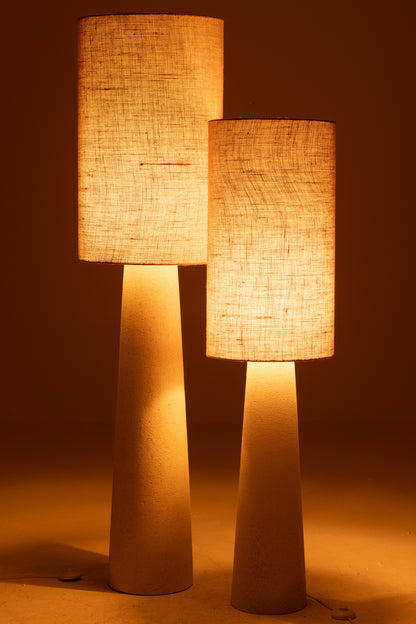 Vloerlamp Ava Fiberglas/Jute Natuurlijk Groot