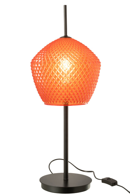 Tafellamp Glas Rood