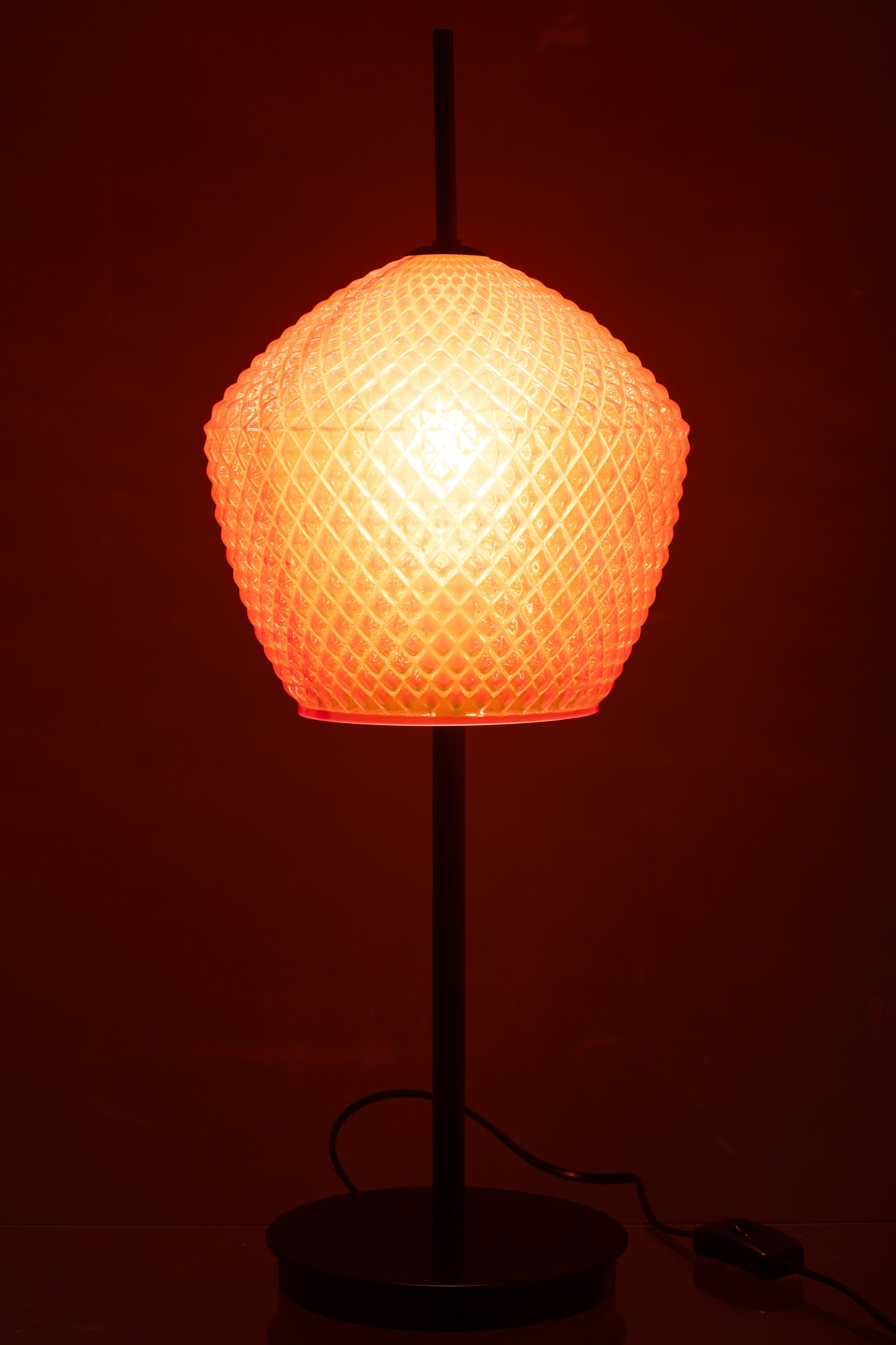 Tafellamp Glas Rood