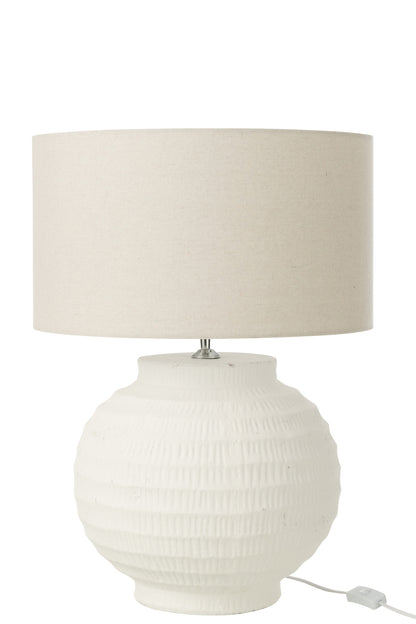 Tafellamp Terracotta Wit