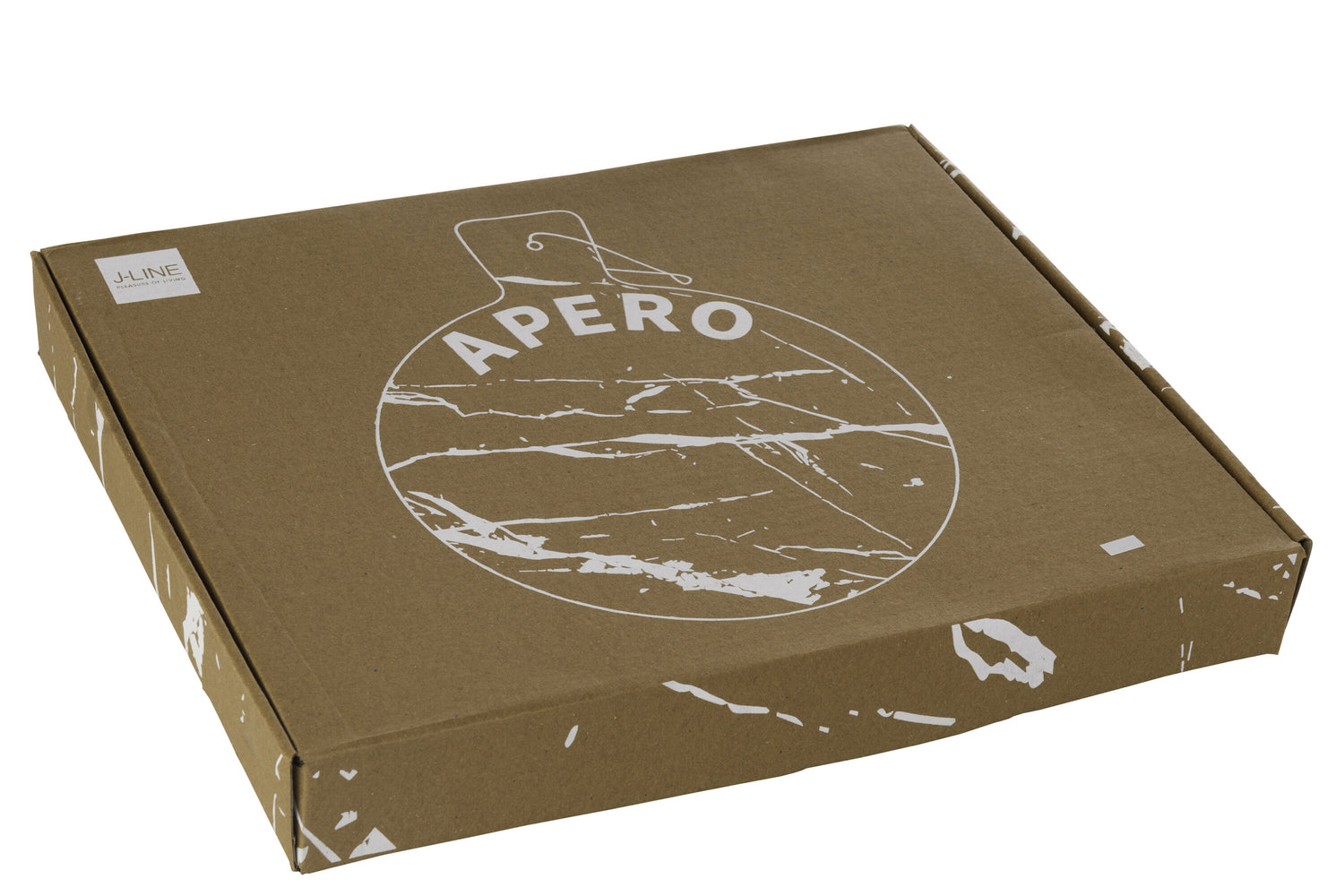 Cheese Board Round Apero Marble White