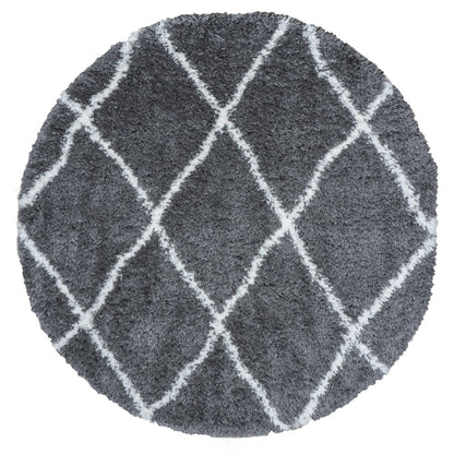 Karpet Jeffie Grey Rond ø120 cm