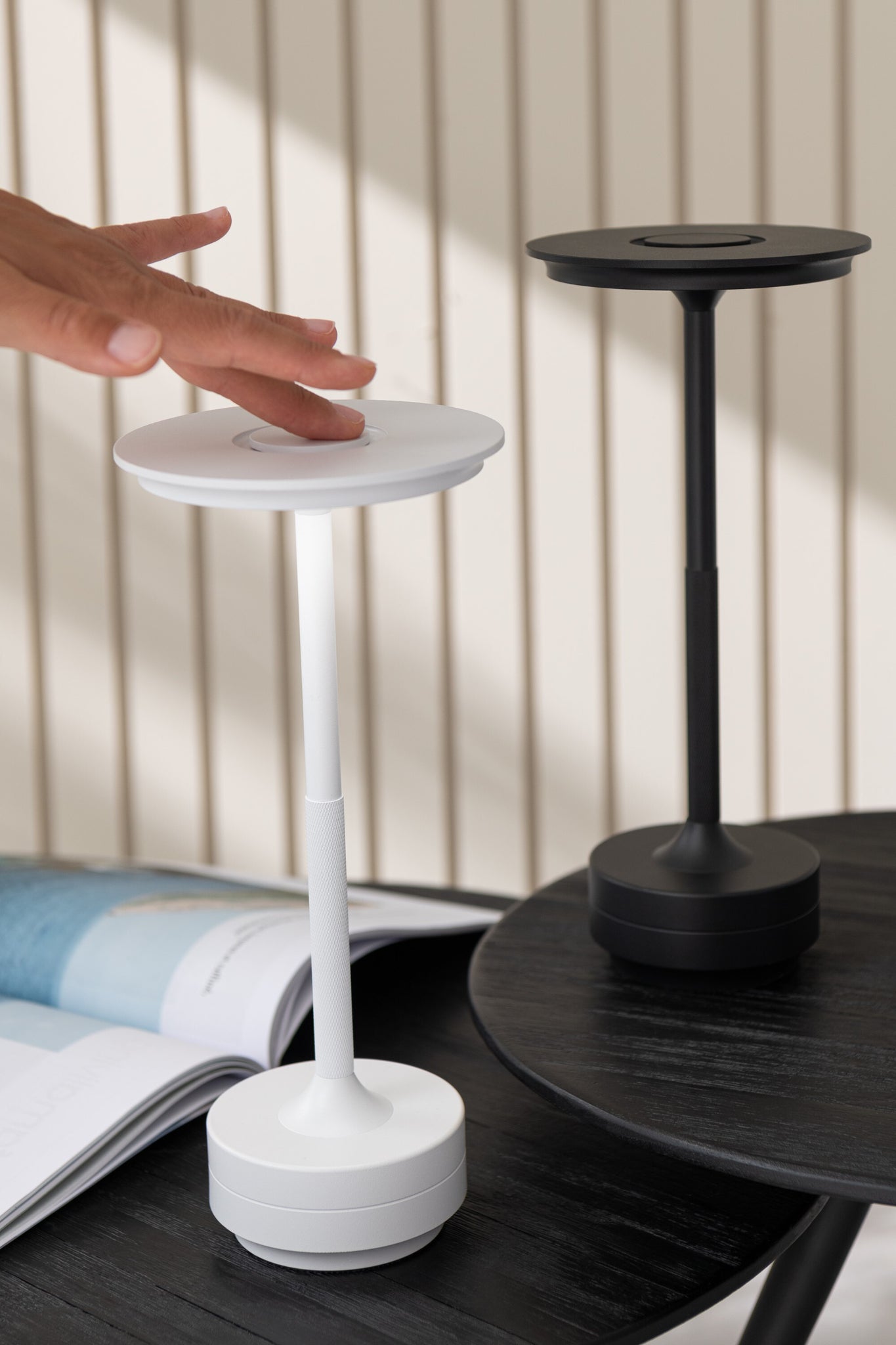 Table Lamp Led Touch Plastic White