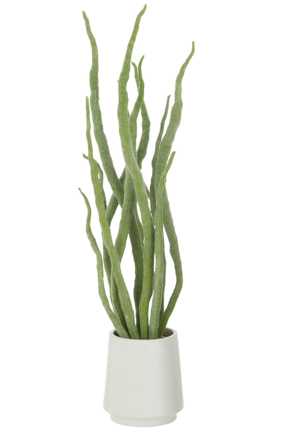 Sappige plant in pot kunstmatig groen