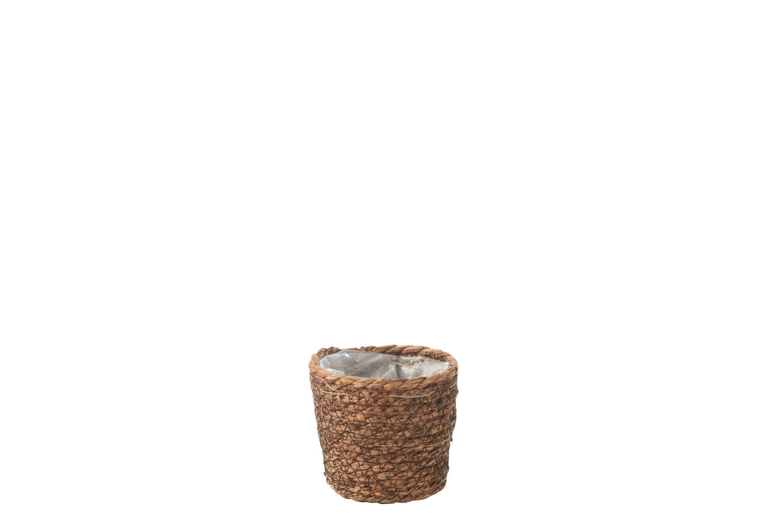 Bloempot Ubeda Jute/Plastic Donker Natuurlijk