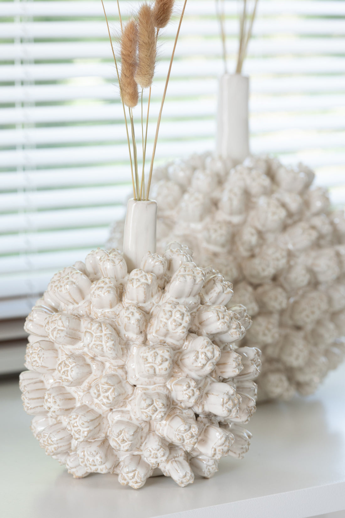 Vase Saki Ceramic White Small