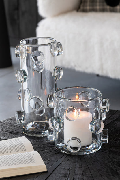 Vaas Kiezelstenen Glas Transparant Klein