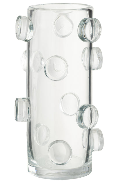 Vaas Kiezelstenen Glas Transparant Groot