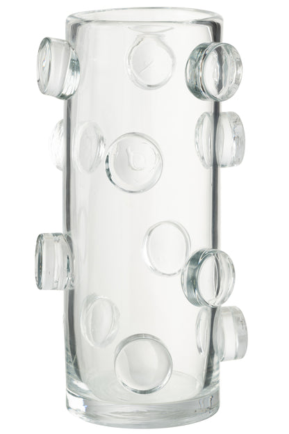 Vaas Kiezelstenen Glas Transparant Groot