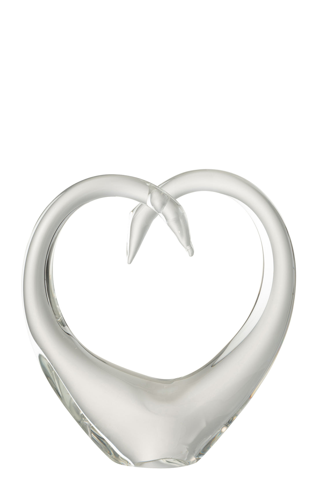 Papiergewicht Hart Glas Transparant Groot