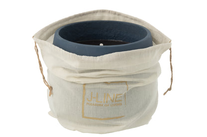 Buitenkaars Cyra Cement Blauw Groot - 48 uur