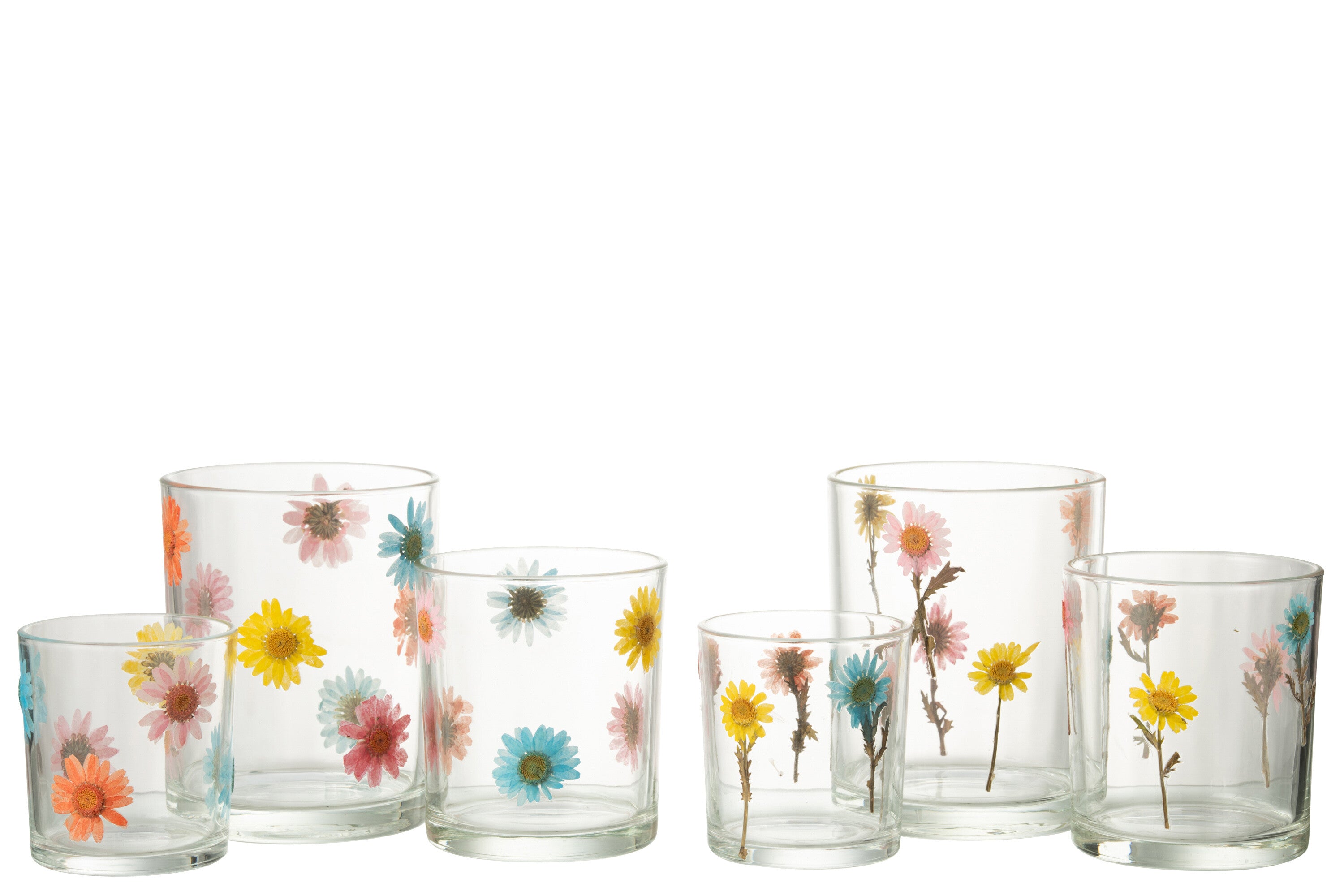 Orkaan Posy Groot Glas Mix Assortiment Van 2