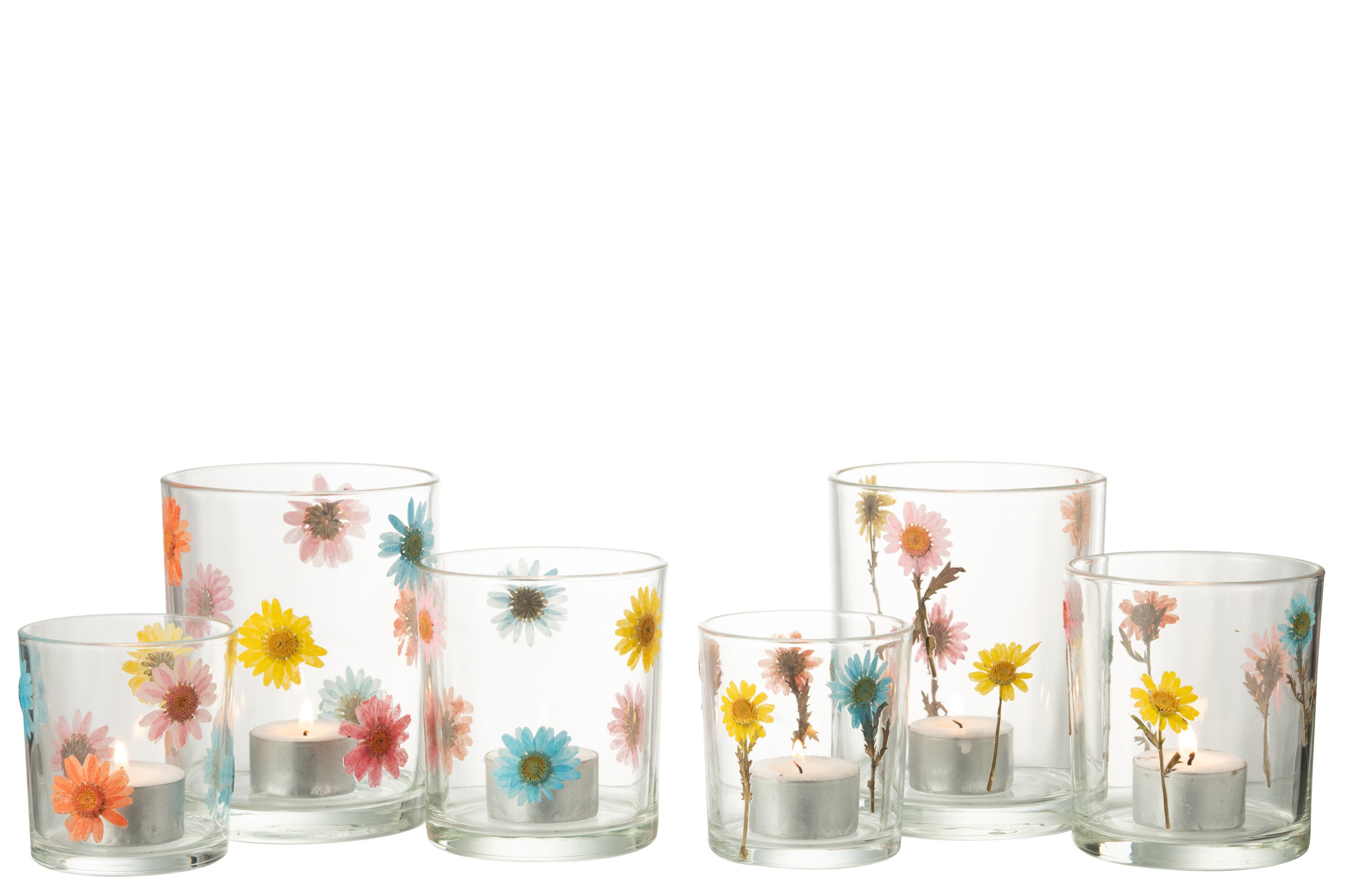 Orkaan Posy Groot Glas Mix Assortiment Van 2