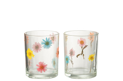 Orkaan Posy Groot Glas Mix Assortiment Van 2