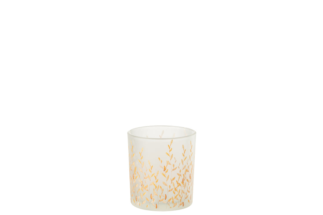 Theelichthouder Sally Glas Oranje/Transparant Extra Klein