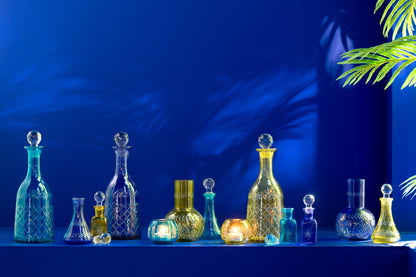 Decoratieve flessen Tarifa glas mix klein assortiment van 3