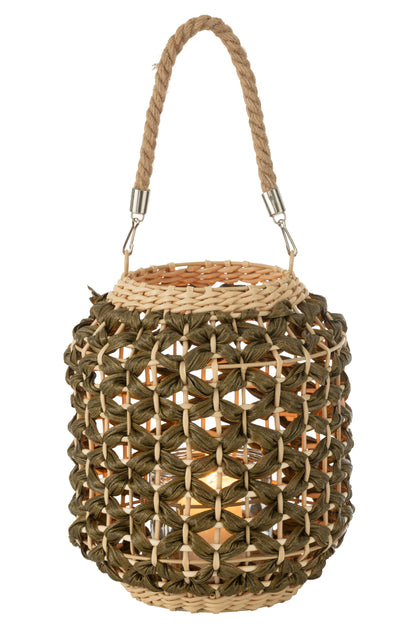 Lantaarn Ubeda Riet Groen/Natuurlijk