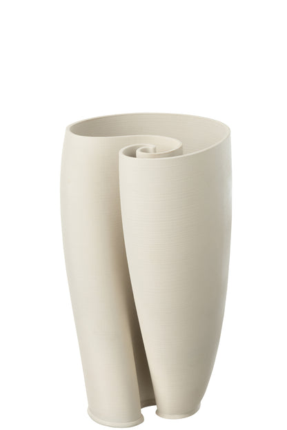 Vaas Hydria Keramiek Beige