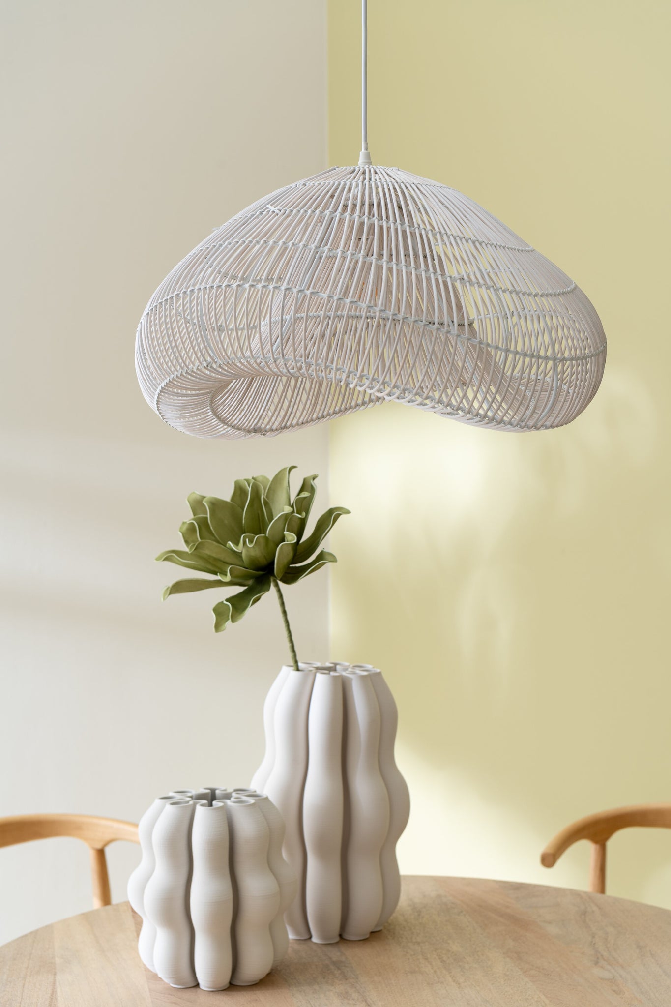 Vaas Naos Keramiek Beige Groot
