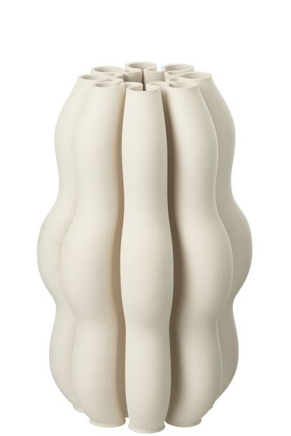 Vaas Naos Keramiek Beige Groot