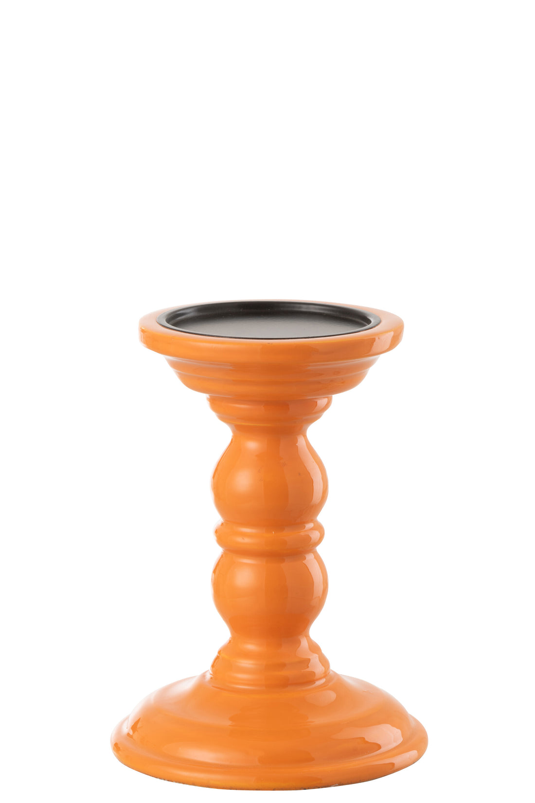 Kaarsenhouder Dumbbel Mangohout Oranje