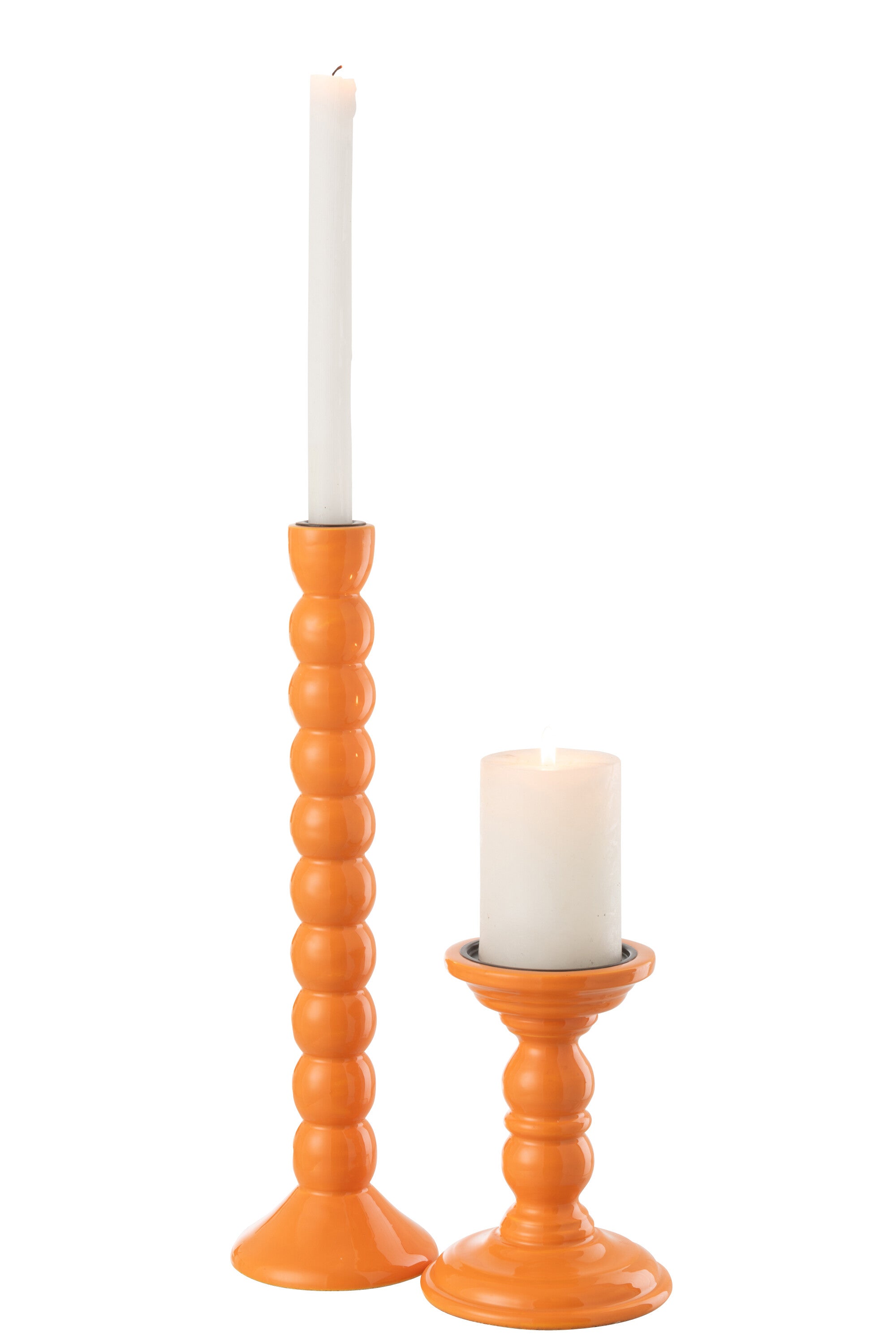 Kaarsenhouder Mangohout Oranje
