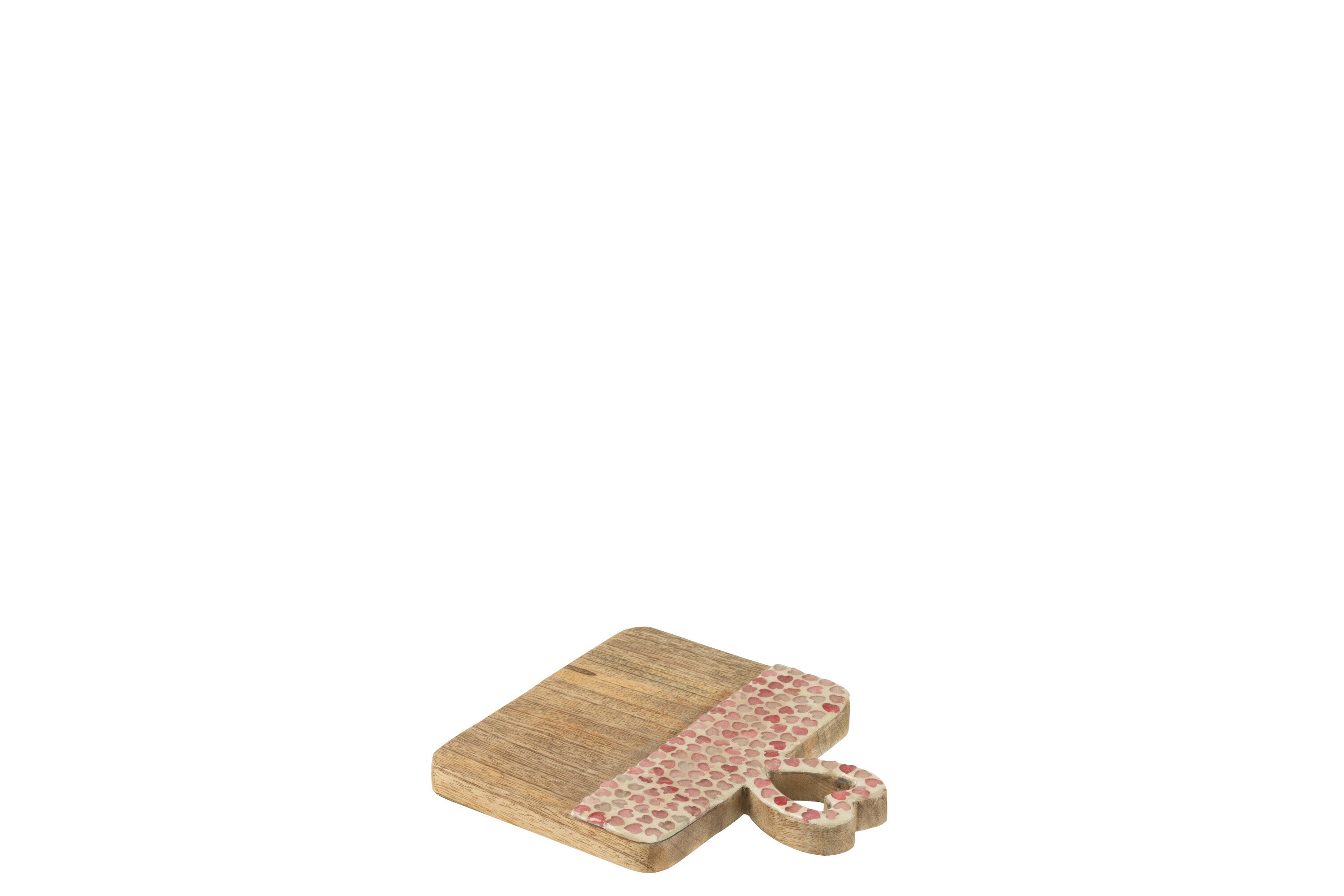 Serveerplank Hart Mozaïek Mangohout Roze