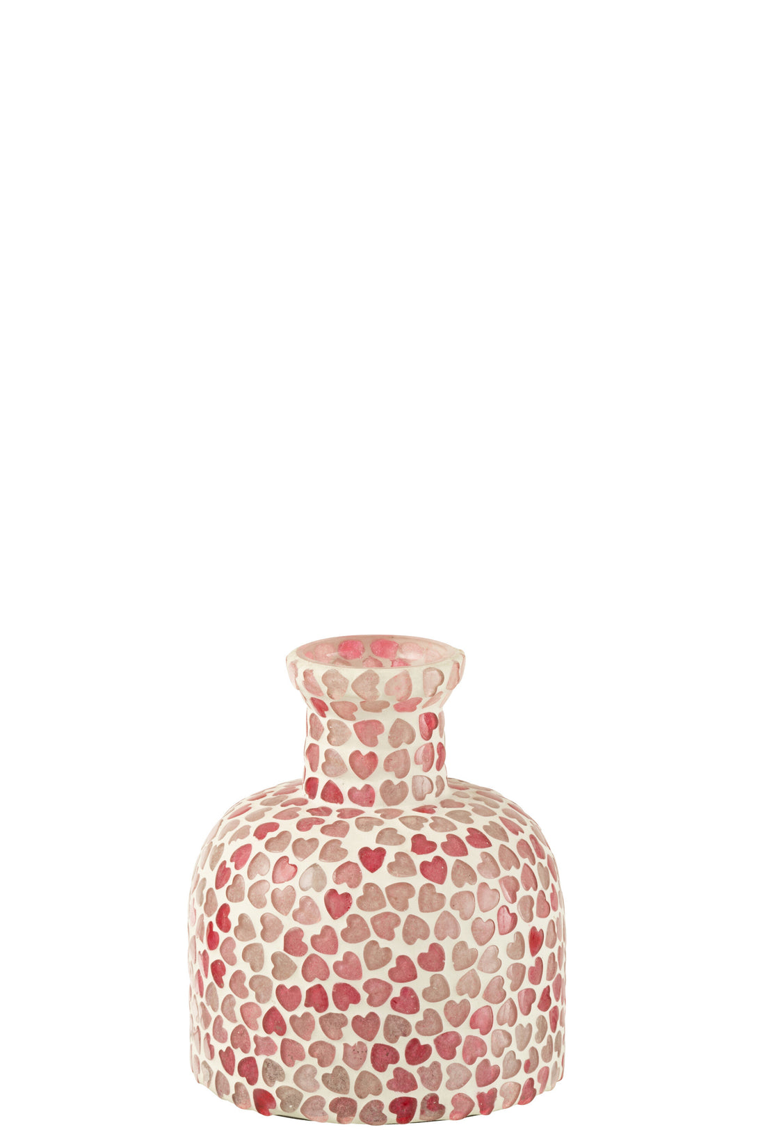 Vaas Hart Mozaïek Glas Roze Klein