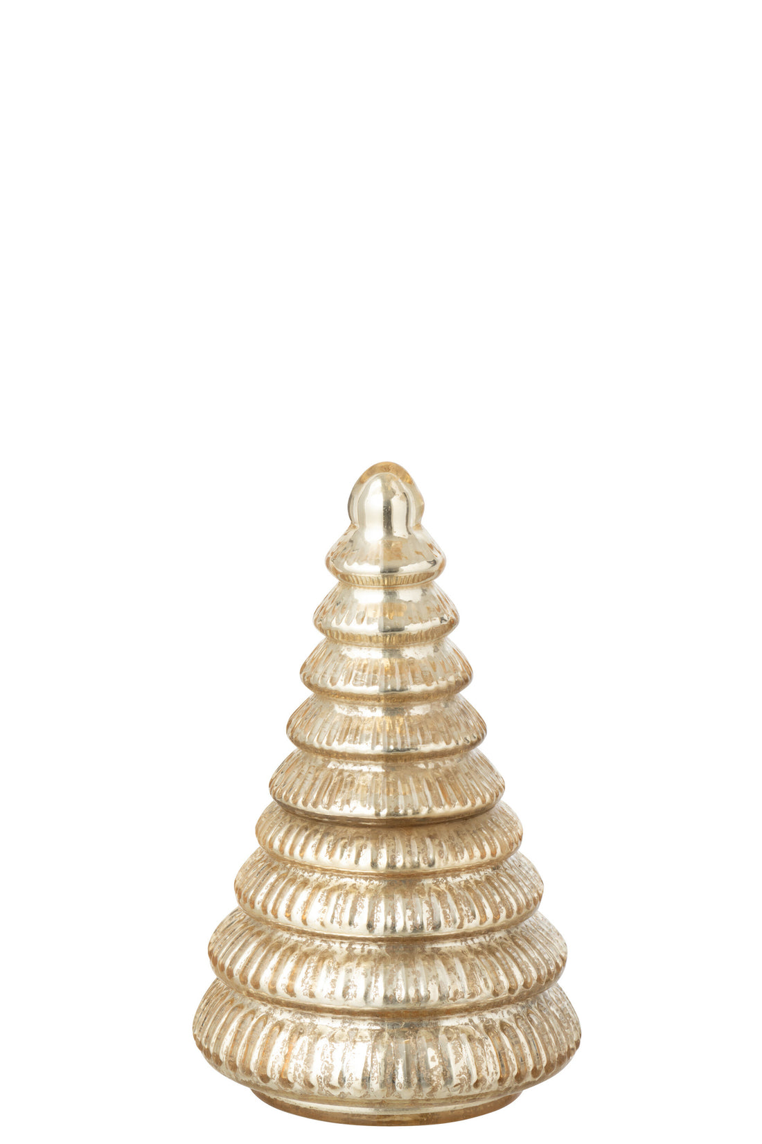Geurkaars Boom Geribbeld Glas Goudkleurig Klein