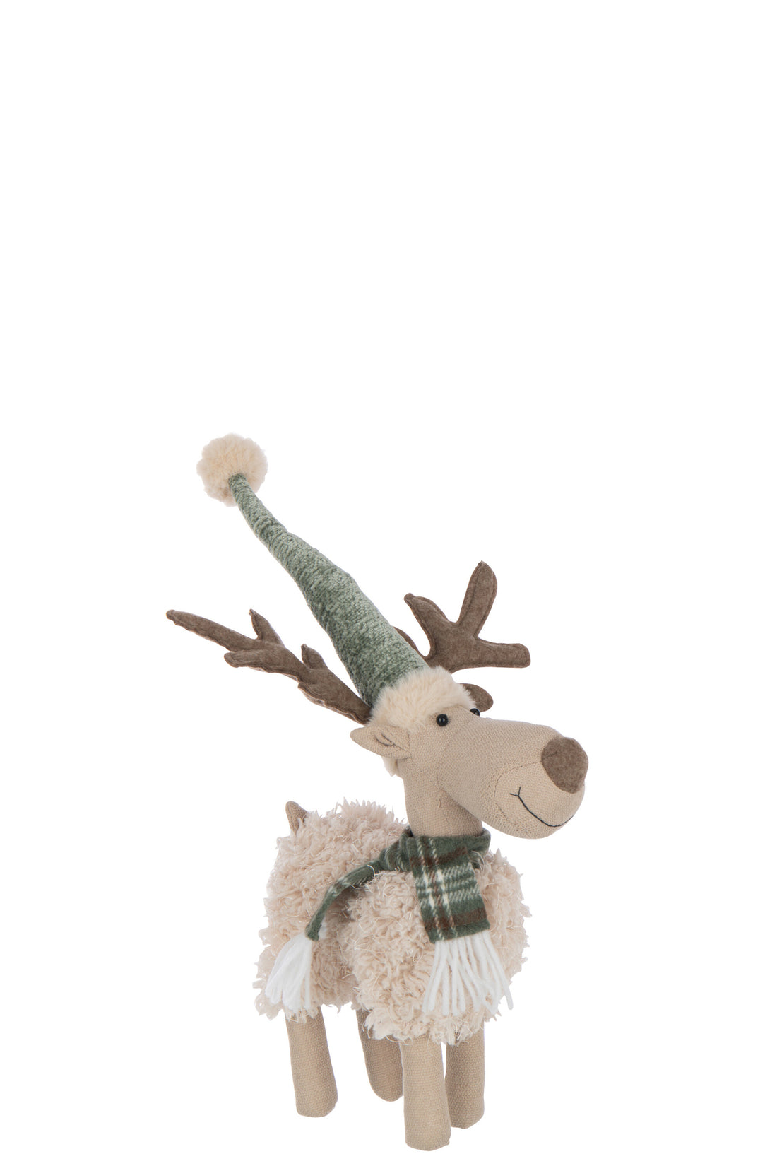 Eland Sjaal Polyester Gebroken Wit/Groen Klein