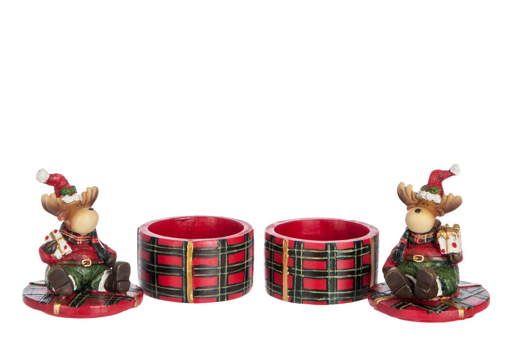 Peperkoek Jongen/Meisje Polyester Kameel/Kerst Rood Klein Assortiment Van 2