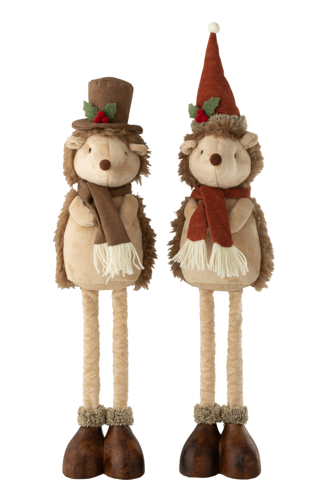 Uitklapbare polyester egel, veelkleurig, klein, assortiment van 2.