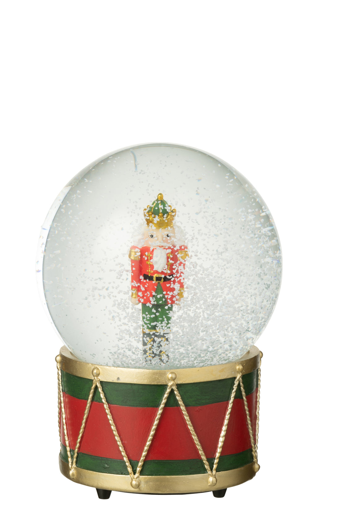 Water Globe Notenkraker Limoenpoeder Kerst Rood/Donkergroen