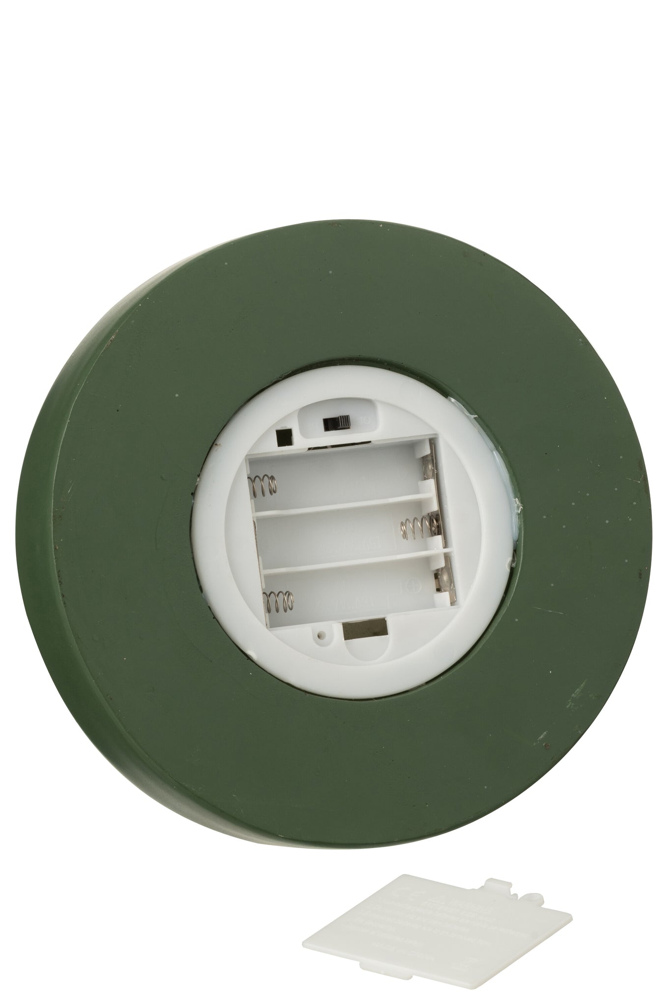 Decoratieve stolp met LED-notenkraker + boom + cadeaus limoengroen kerst rood/donkergroen