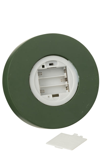 Decoratieve stolp met LED-notenkraker + boom + cadeaus limoengroen kerst rood/donkergroen