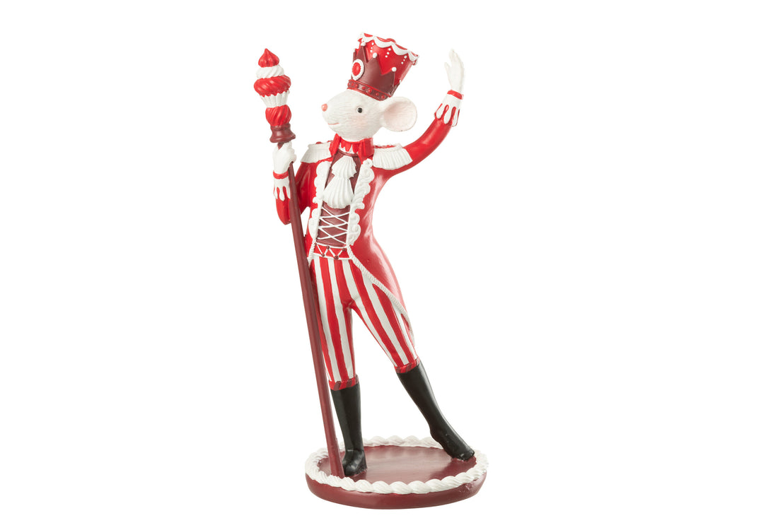 Muis Circus + Taart Limoenpoeder Kerst Rood/Wit