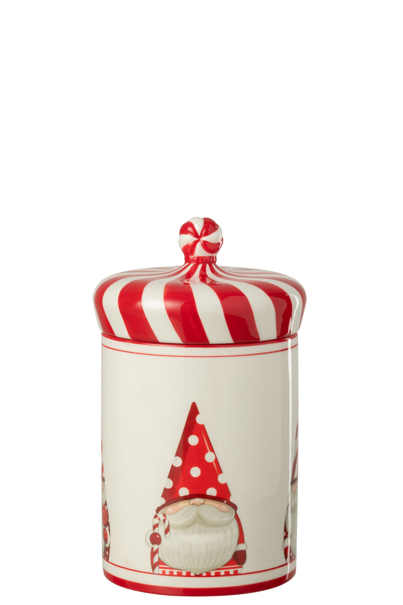 Pot Decoratieve Kerstman Dolomiet Kerst Rood/Wit